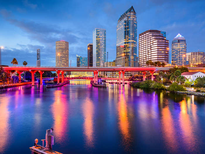 24. Tampa, Florida: 39.94% of jobs can most likely be done at home. These jobs account for 49.32% of wages.