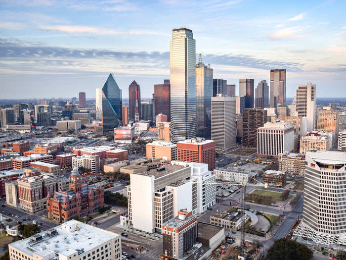 25. Dallas, Texas: 39.69% of jobs can most likely be done at home. These jobs account for 51.28% of wages.