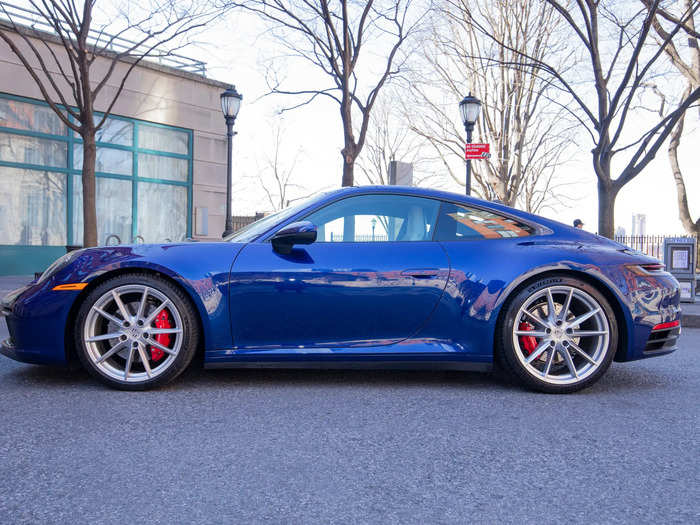 The 992 iteration of the 911 looked great in a "Gentian Blue Metallic" paint job (I love blue 911s). The price was $120,600, before extras.