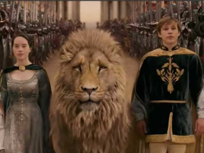 "The Chronicles of Narnia" films follow children on a fantasy adventure to fight evil.