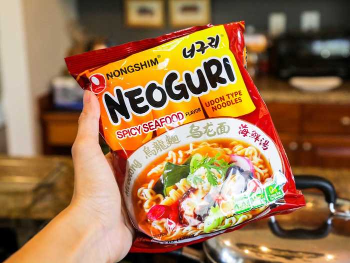 Neoguri, on the other hand, is an instant spicy seafood udon. It