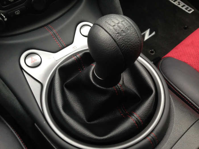 Well, the six-speed manual, which while satisfying isn