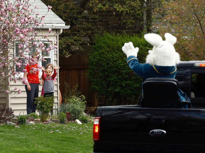 Easter egg hunts and egg rolls around the country in the US are being replaced with more time at home.