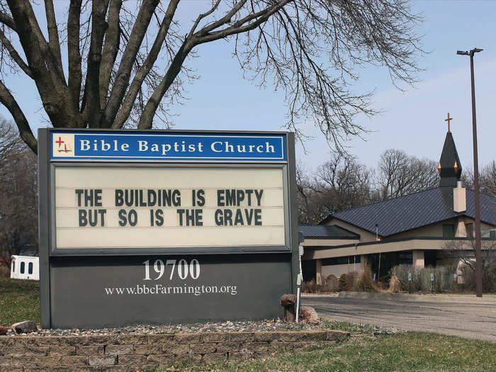 Because the coronavirus is spread easily between people who sit, talk, eat, and sing together for sustained periods of time, churches across the country are shuttering.