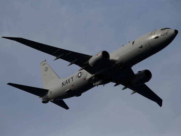 The P-8 can also fly for around 10 hours uninterrupted, with a maximum range of over 5,000 nautical miles.