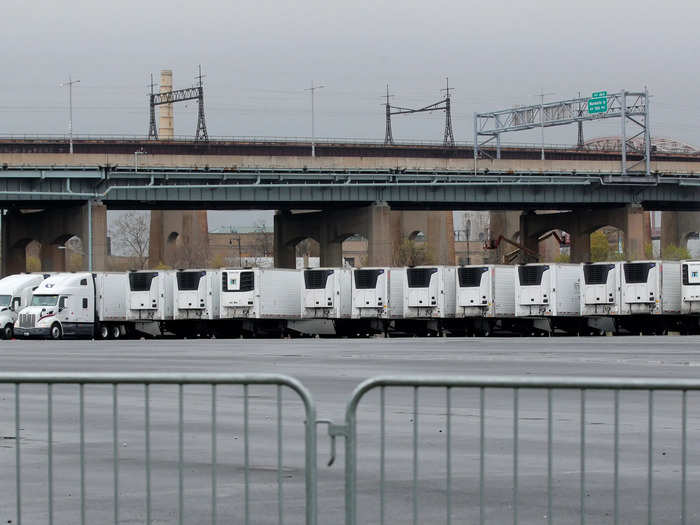 In New York City — now the epicenter of the pandemic — at least 6,150 people have died from COVID-19. Anticipating the rising death toll, the city rolled out dozens of refrigerated semi-trailer trucks and complexes of chilled tents near hospitals.