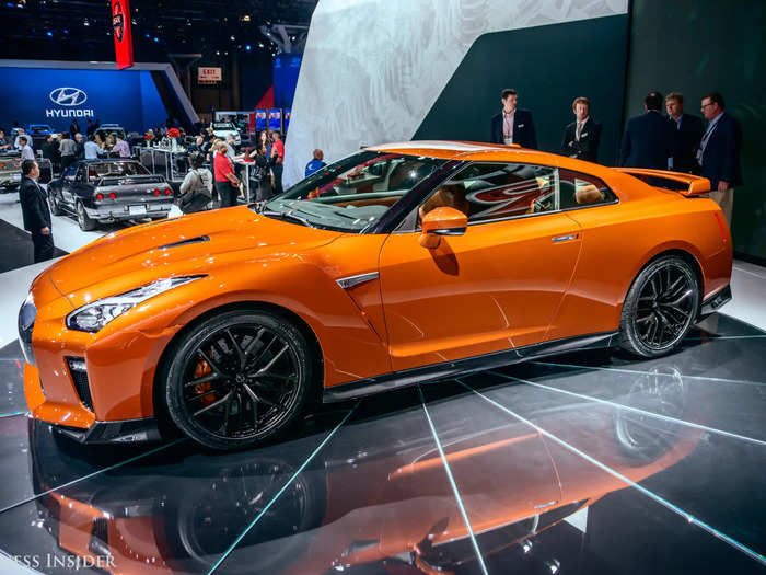 6. The mighty Nissan GT-R! "Godzilla" has a twin-turbocharged, 3.8-liter V6 that can be up-tuned to 600 horsepower. The GT-R is a legend for combining performance, reliability, and price — about $120,000.