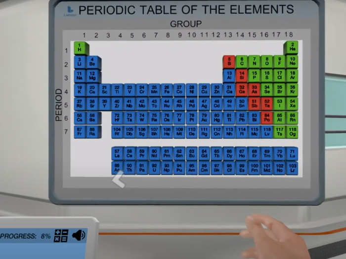 Students have access to tools and references within the lab, as they would in a real lab.