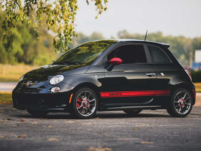 ... and a modern Fiat 500 Abarth.