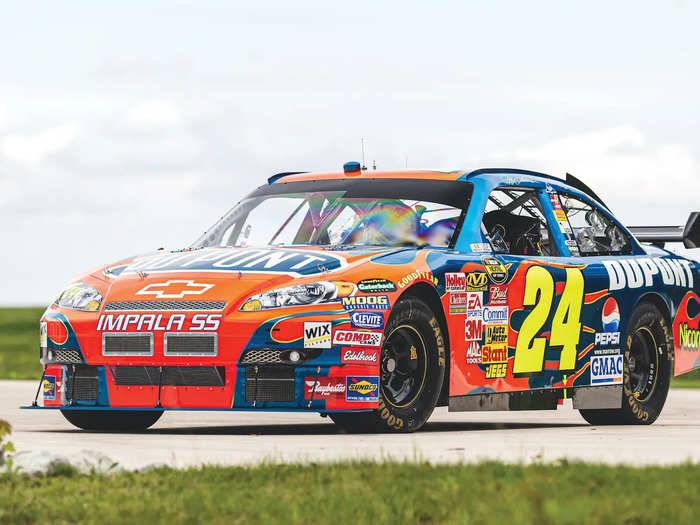 Khan had a 2007 Chevy Impala NASCAR race car driven by Jeff Gordon ...