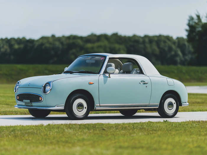 ... a retro-styled, rare 1992 Nissan Figaro ...