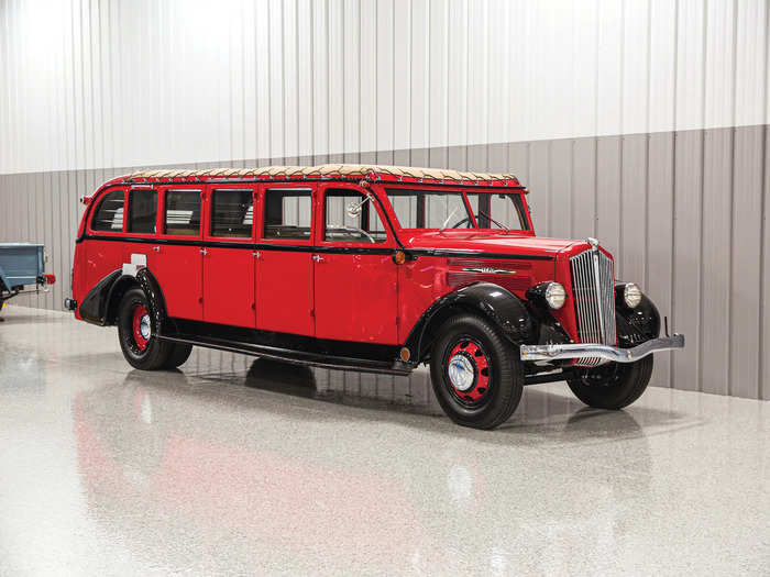 ... a 1936 Glacier National Park tour bus ...