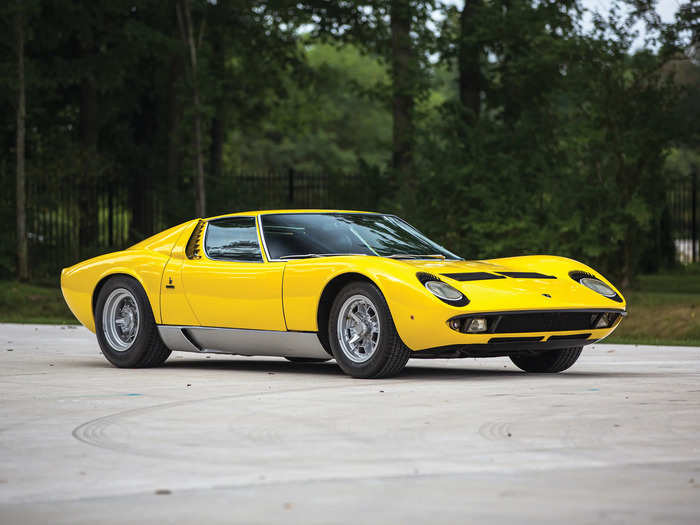 ... a 1969 Lamborghini Miura, regarded by many as the first supercar ...