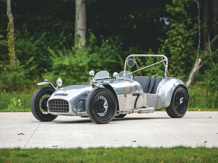 ... an open-top Lotus 7A Roadster from 1957 ...