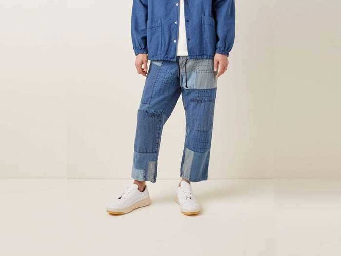 A funky pair of patchwork jeans from Blue Blue Japan