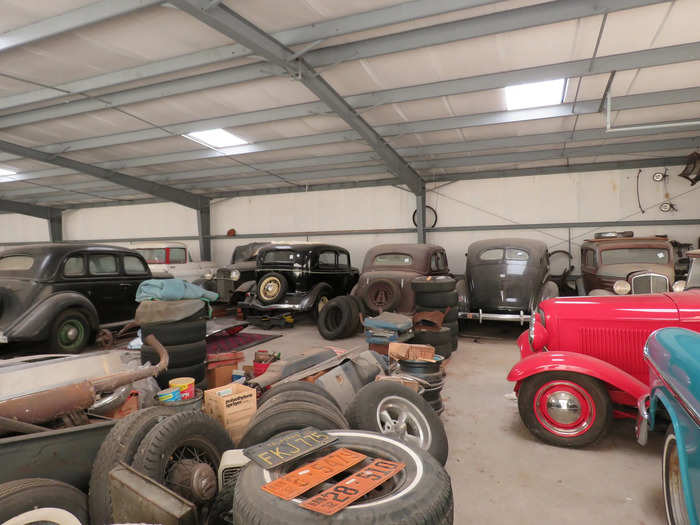 The warehouses where the collections are stored also have plenty of spare wheels, tires, and parts.