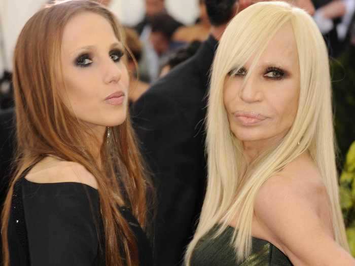 Donatella Versace and daughter Allegra Versace pledged 200,000 euros to a hospital in Italy.