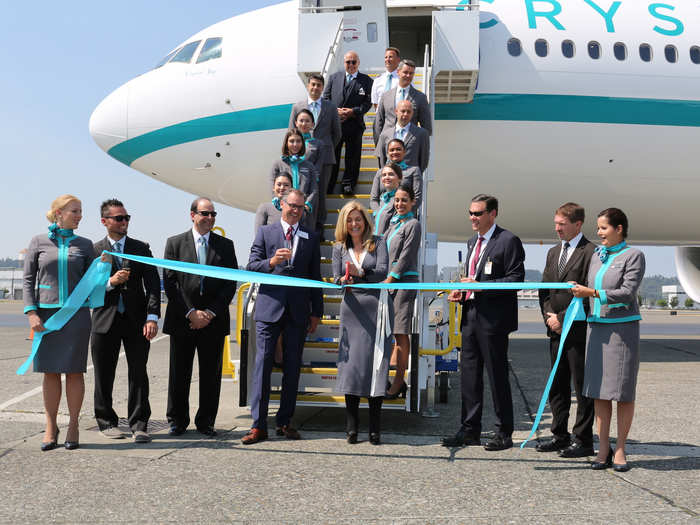 The next year, Crystal unveiled the next member of the fleet, a Boeing 777-200LR.