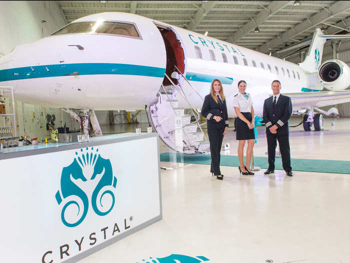 The company also has an air cruise division, transporting customers from destination to destination in a luxurious private jet above the clouds and quicker than a cruise ship can.