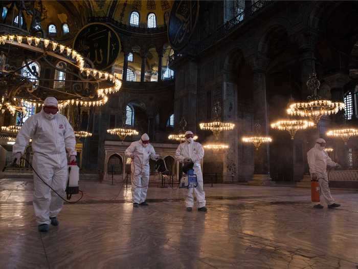 The Byzantine-era Hagia Sophia is one of Istanbul