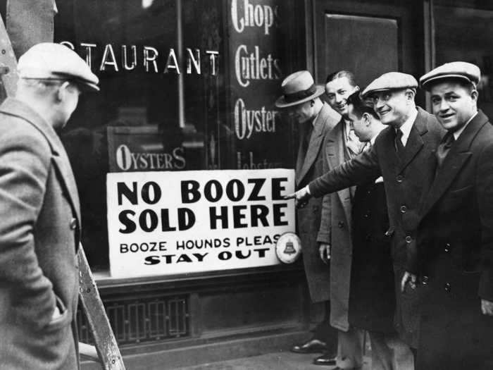 Prohibition was still in effect across America, banning the manufacture and sale of alcohol.