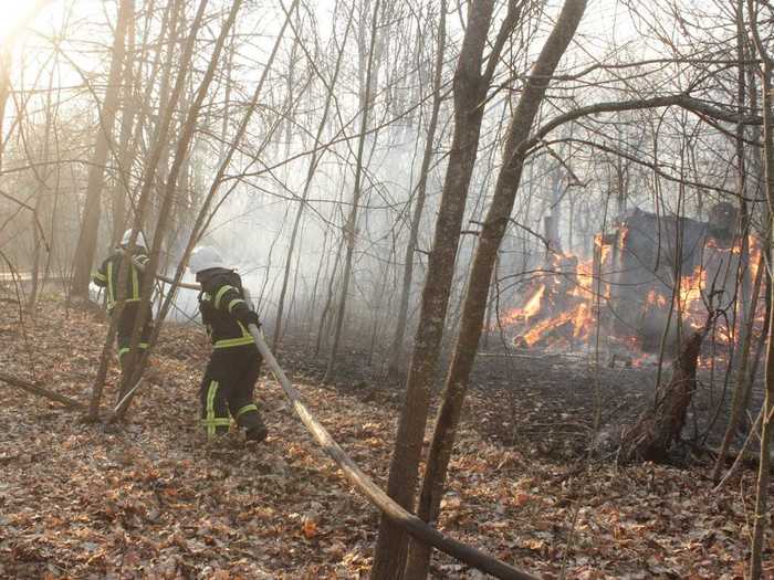 More than 300 firefighters were deployed to extinguish the fire, and an additional six helicopters and planes had been battling it from above.