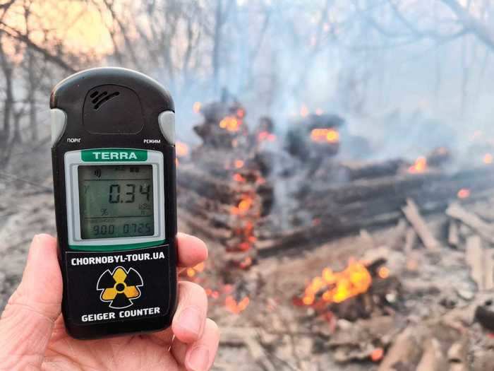 On Monday, Greenpeace Russia warned that the fire could pose a huge radiation risk if it reached the toxic site.