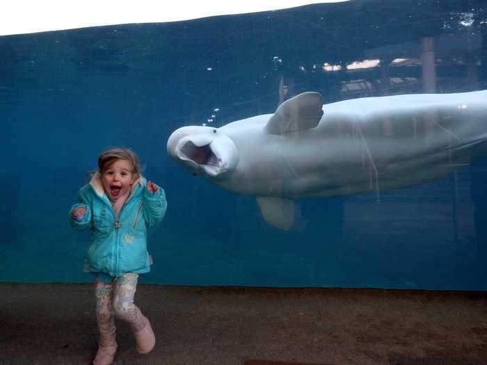 These two happened to be equally as excited to meet each other.