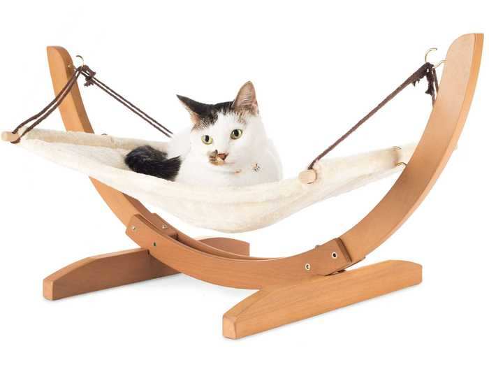 A luxurious cat hammock