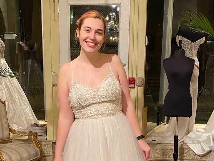 Leybold was surprised to find herself drawn to this princess-style ball gown.