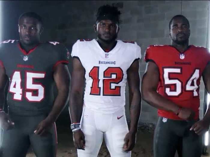 The Tampa Bay Buccaneers unveiled a new uniform set that is a throwback to the late-90s and early 2000s.  They are keeping their main logo. However, the "pewter," which now includes an alternate jersey, looks more grey and more closely matches the color used on the helmets.