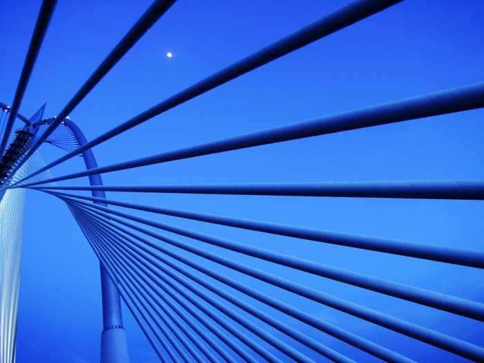 Built in 2003, the Seri Wawasan Bridge is a cable-stayed bridge in Putrajaya, Malaysia.