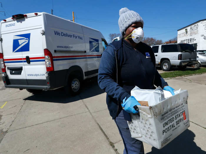 If mail carriers keep their distance, wear protective equipment, and stay home if they are sick, the chances of them contracting or spreading COVID-19 through person-to-person contact is low, both the experts Business Insider spoke with said.