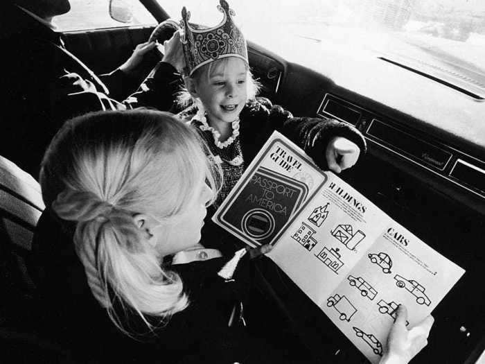 In-car entertainment consisted of playing the same road trip games with your fellow passengers for hours on end.