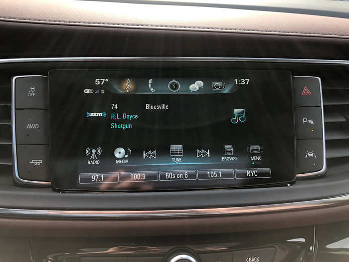 The infotainment system is GM