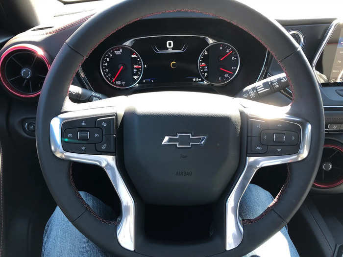 The "Jet Black" interior was roomy. The front seats were heated and cooled.