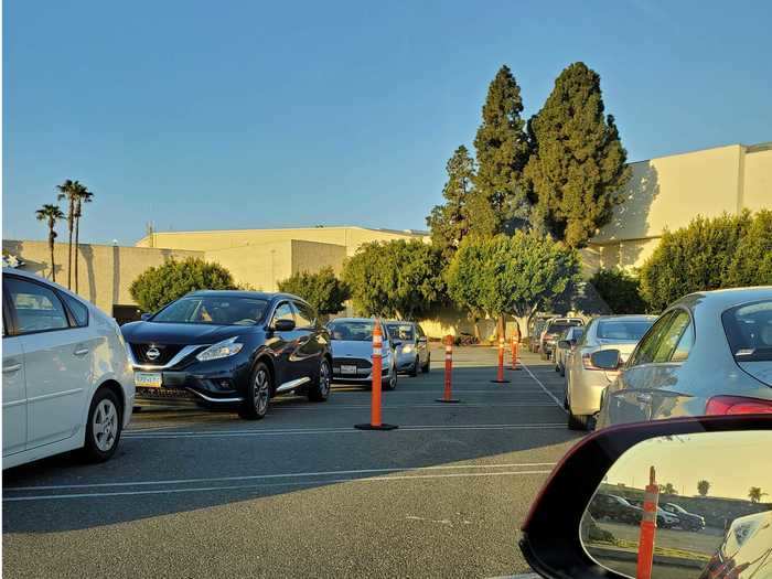 He made it to the COVID Clinic testing center in Westminster, California at 6:45 a.m. on April 16.