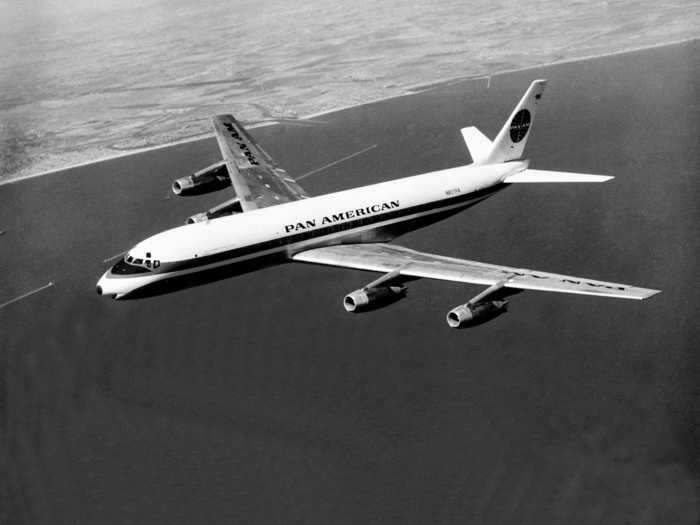 The four-engine jet offered long-range jet service and was widely used by American carriers including Pan American World Airways, United Airlines...