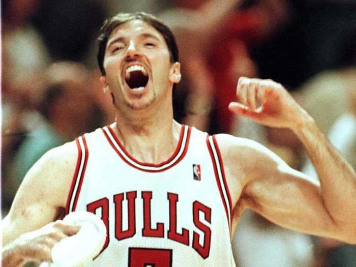 Toni Kukoc was a key third scorer and bench player in his fifth season with the Bulls.