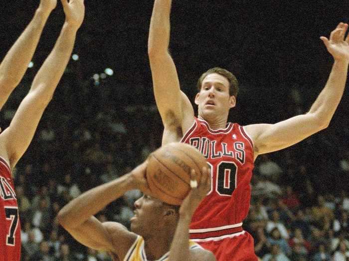 Jud Buechler was a sharp-shooting reserve forward for the Bulls.