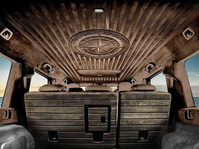 The interior comes in a dark and a light theme, and both feature an intricate compass design on the headliner.