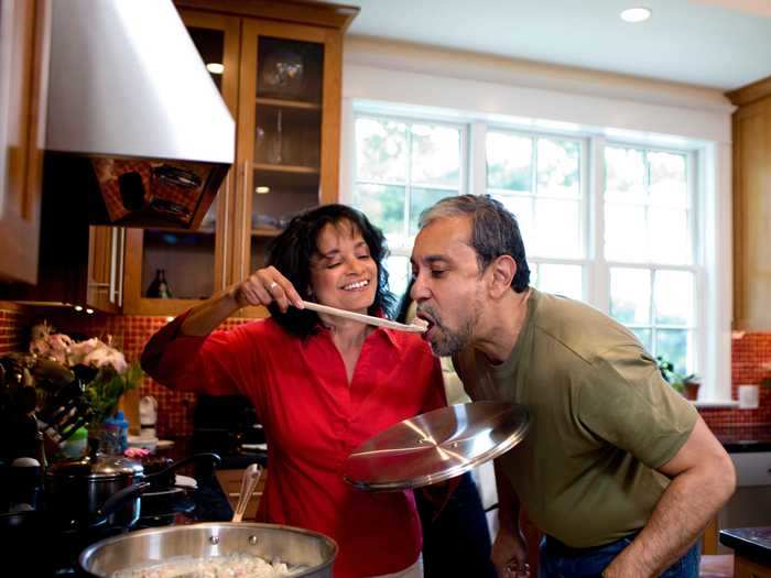Couples are spending more time watching TV, cooking together, and exercising.