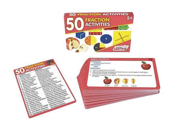 An activity set that teaches fractions with less tension