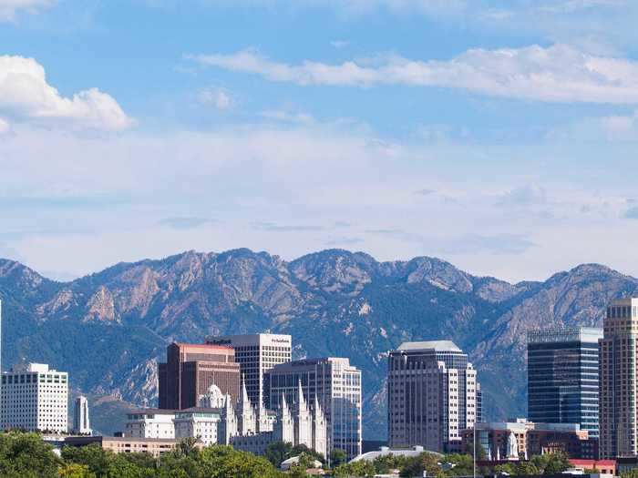 Salt Lake City, Utah — 39.2% decrease in job postings