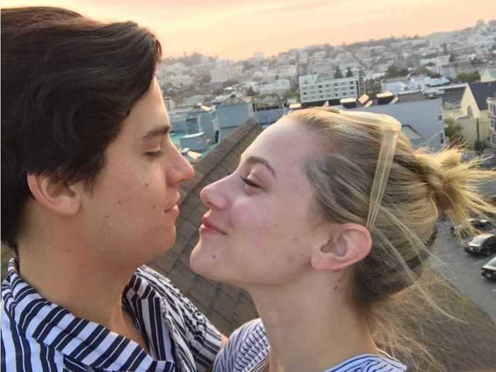 February 14, 2019: Reinhart posted a photo of her and Sprouse for Valentine