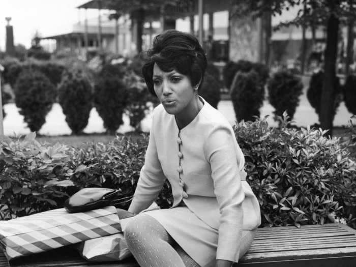 In the 1960s, the skirt suit was also a popular choice.