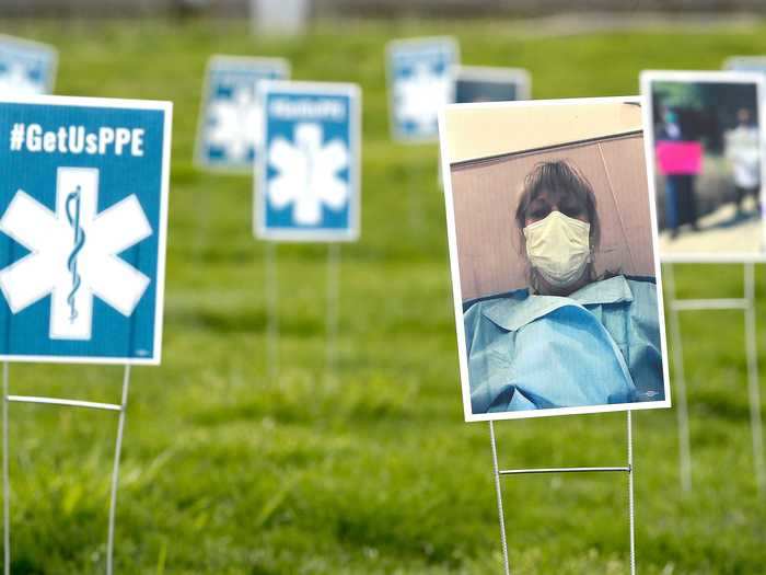 "Healthcare workers have been sounding the alarm since the early days of this pandemic," Dr. Milla Kviatkovsky of Frontline PPE NOW said in a statement.