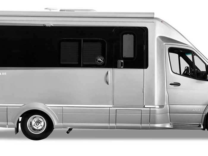 The Sprinter has also been modified to include Airstream