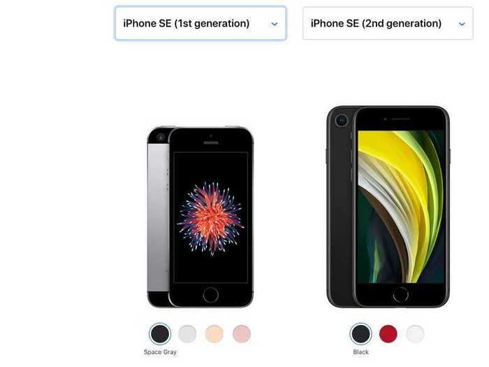 The second-generation iPhone SE is still larger than the original SE, which Apple discontinued in 2018 and was based on the iPhone 5 model size.