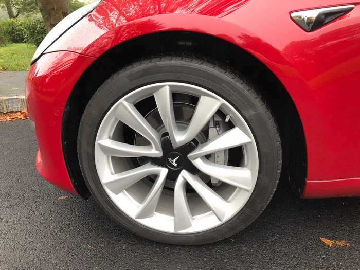 Tires. When it comes to tires. Teslas are just like all other vehicles as far as the rubber hitting the road. Four new premium tires could run $1,000, before installation costs.